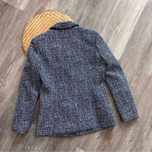 J. McLaughlin Blue and White Blazer - Picture 7 of 8